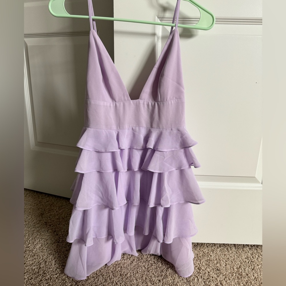 Roxanne mini dress in lilac